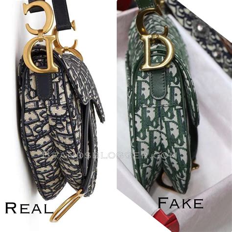 authentic vs fake dior saddle bag|dior saddle bag the real.